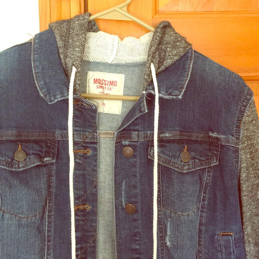Denim/hooded jacket